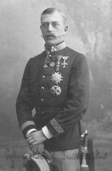 Erzherzog Joseph Ferdinand pictured as the commander of Infanterie-Regiment Nr. 93