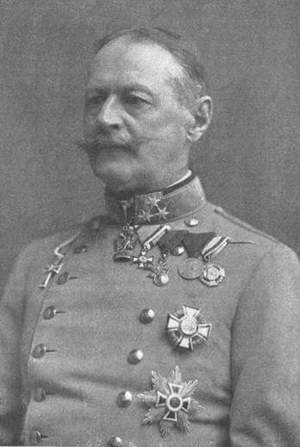 Alexander von Krobatin pictured as a Feldzeugmeister